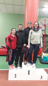 l’équipe de double mixte moustérienne première de sa poule.