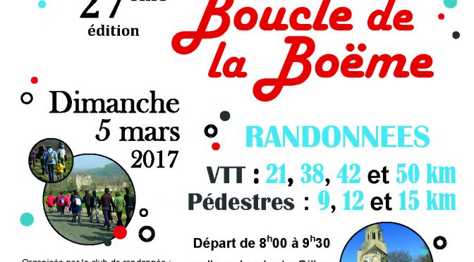Samedi 4 et Dimanche 5 mars- Boucle de la Boëme