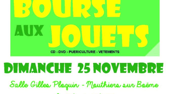 Dimanche 25 novembre – Bourse aux jouets